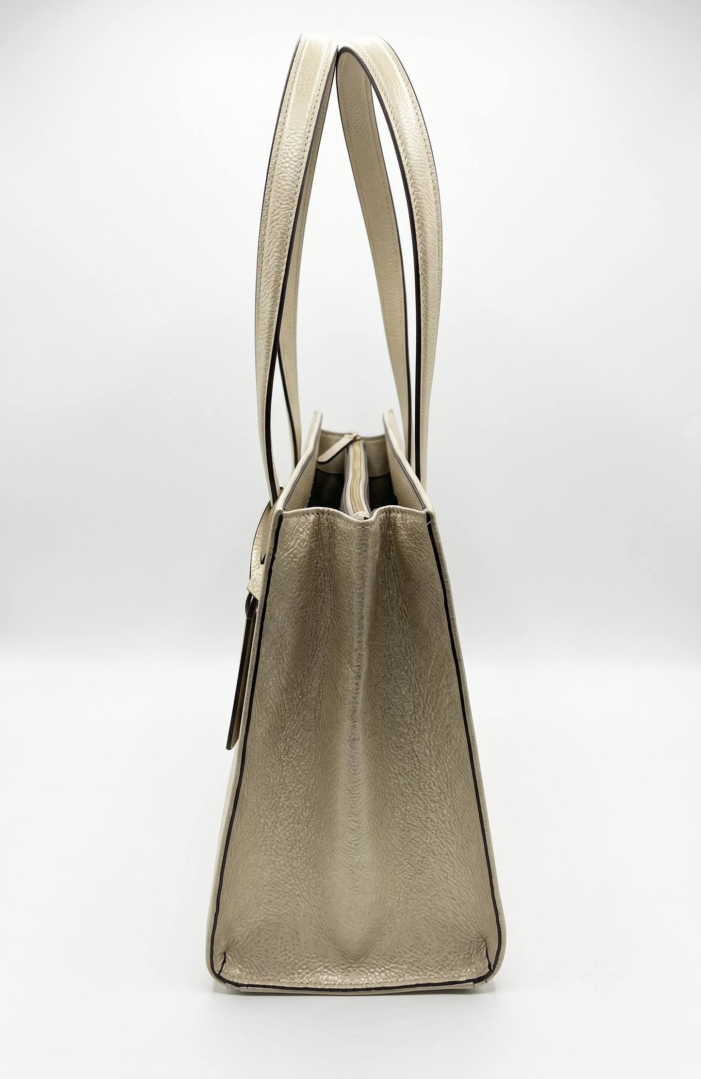 INGRASSIA BAG IVORY SUEDE AND LEATHER