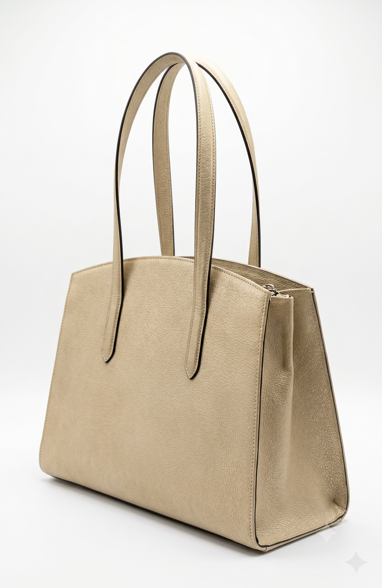 INGRASSIA BAG IVORY SUEDE AND LEATHER