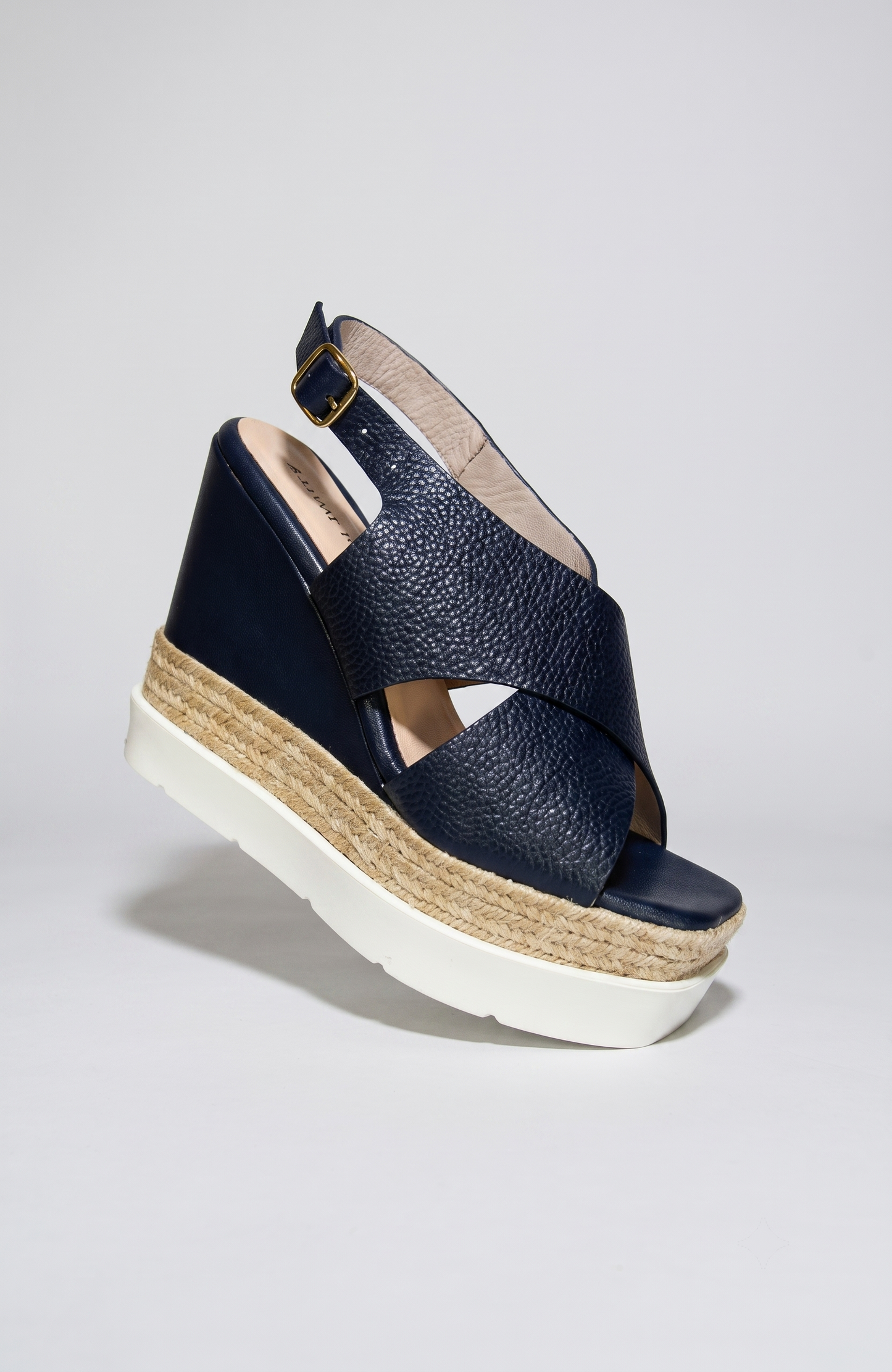 JACOBS WEDGE SANDAL NAVY BLUE