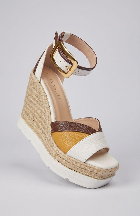 TATI ESPADRILLE SANDAL MULTICOLORED mustard