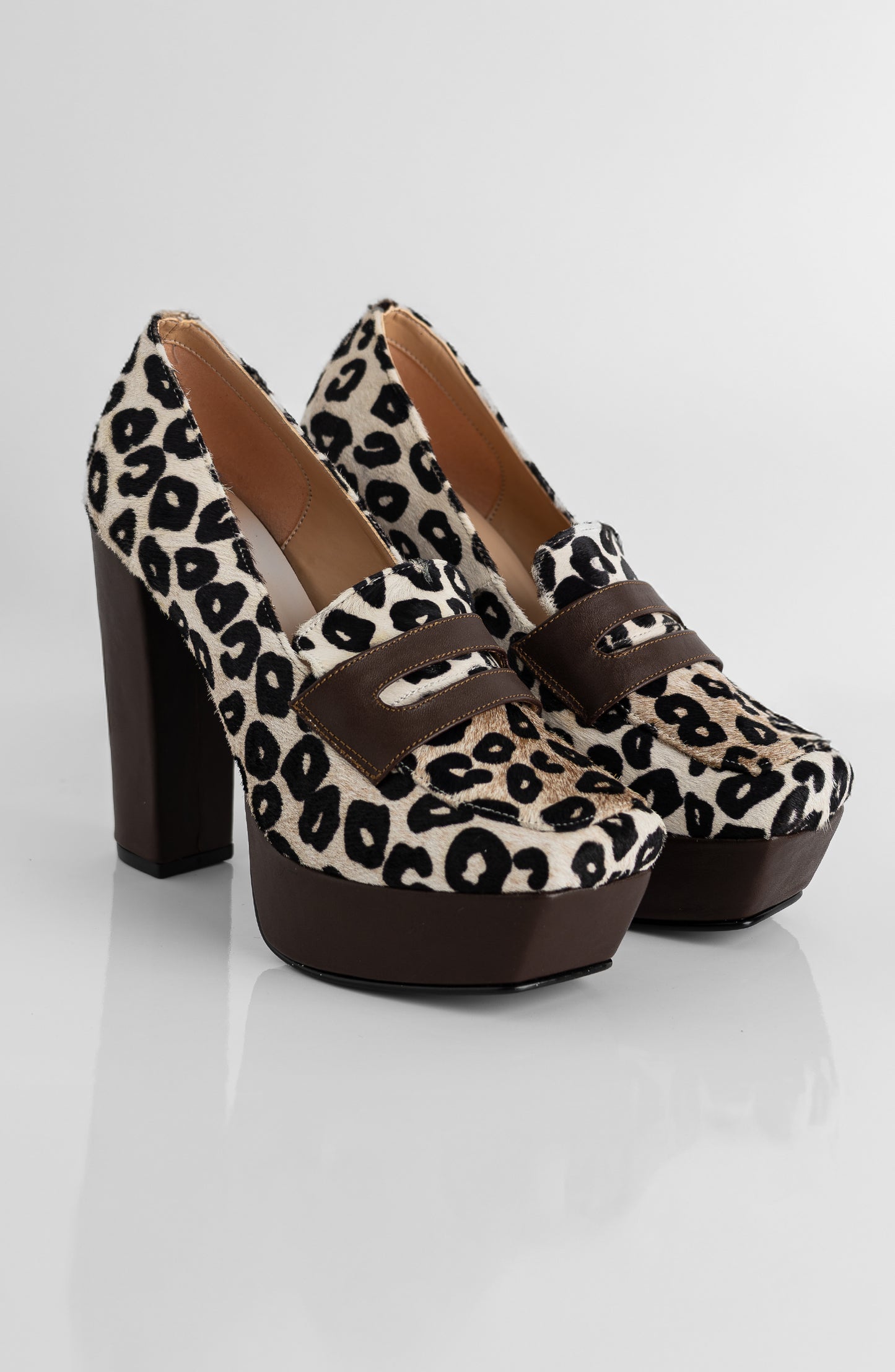 COOPER LOAFER PLATFORM LEOPARD/MOCHA