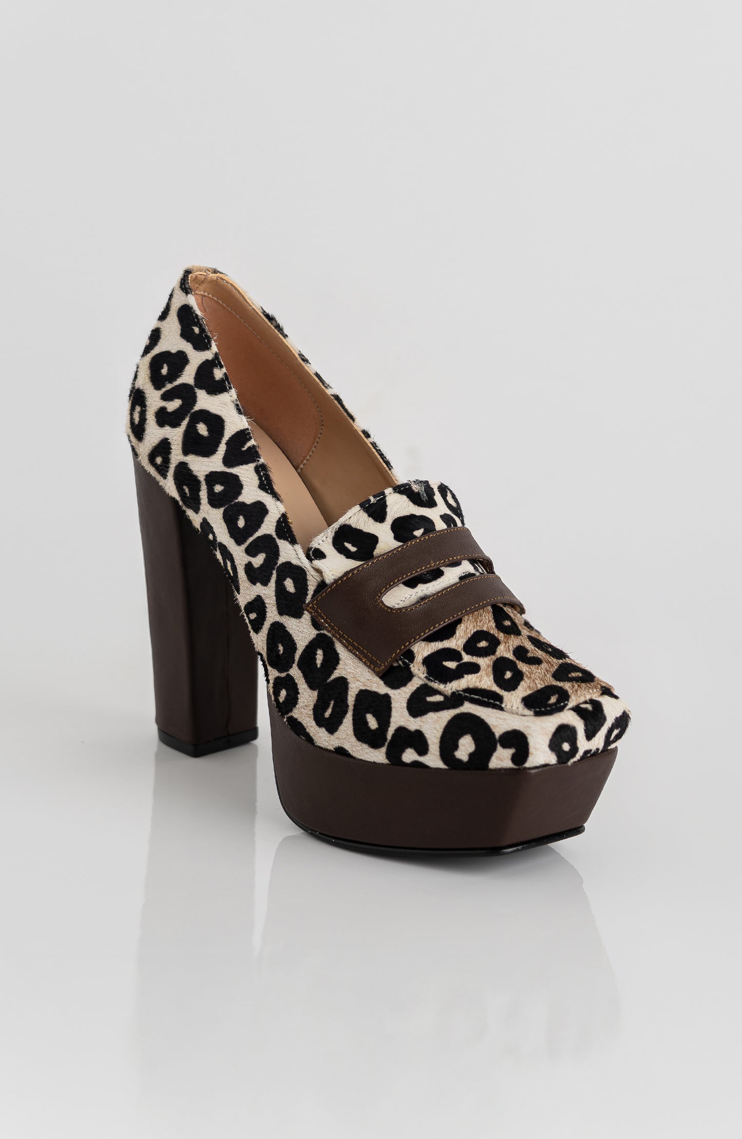 COOPER LOAFER PLATFORM LEOPARD/MOCHA