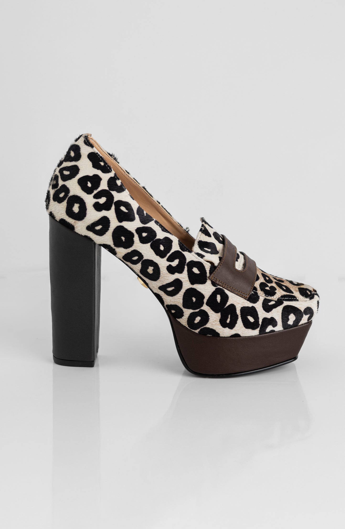 COOPER LOAFER PLATFORM LEOPARD/MOCHA