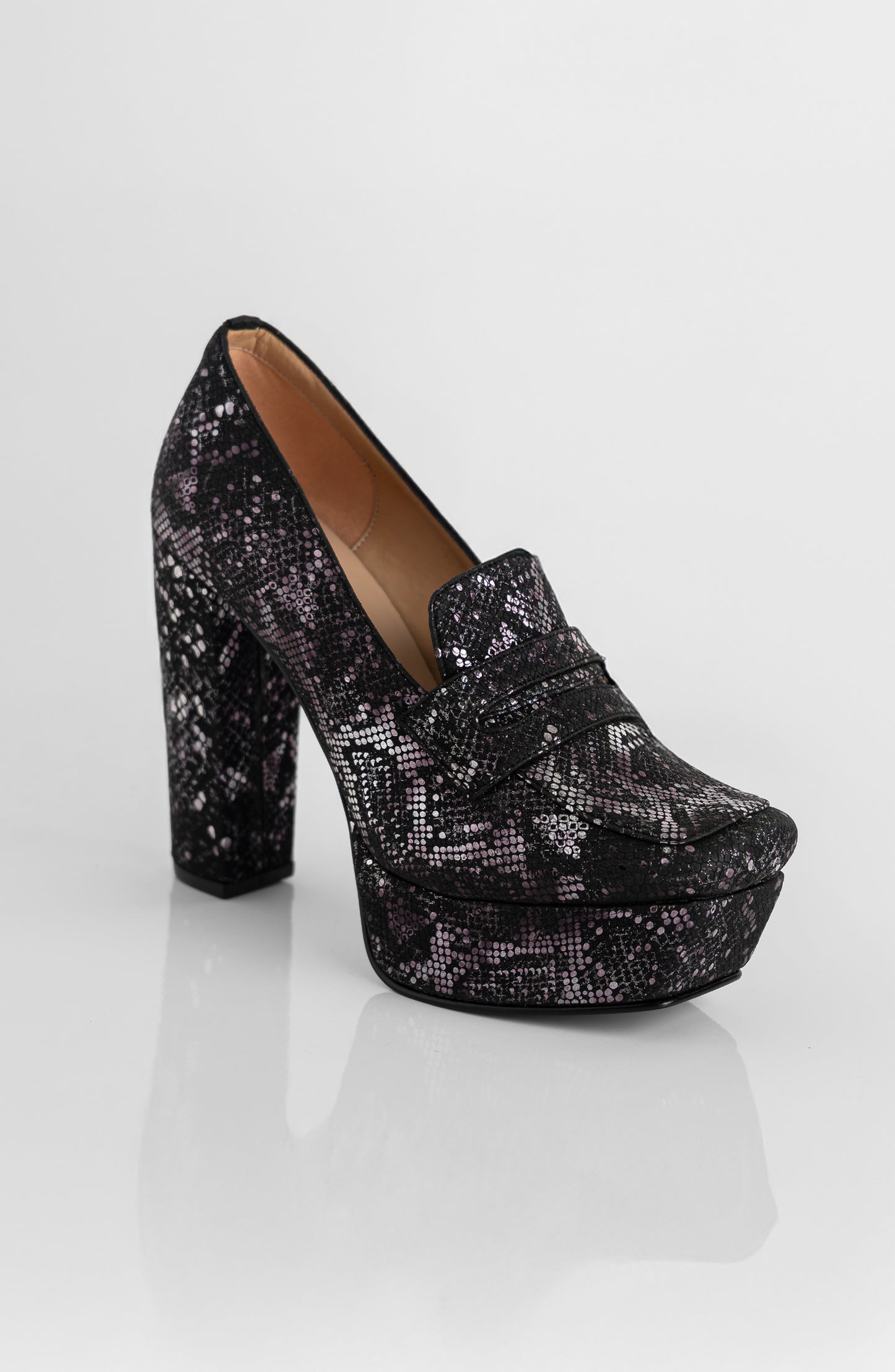 COOPER LOAFER PLATFORM Python Print (Pre Order Del 10/15)