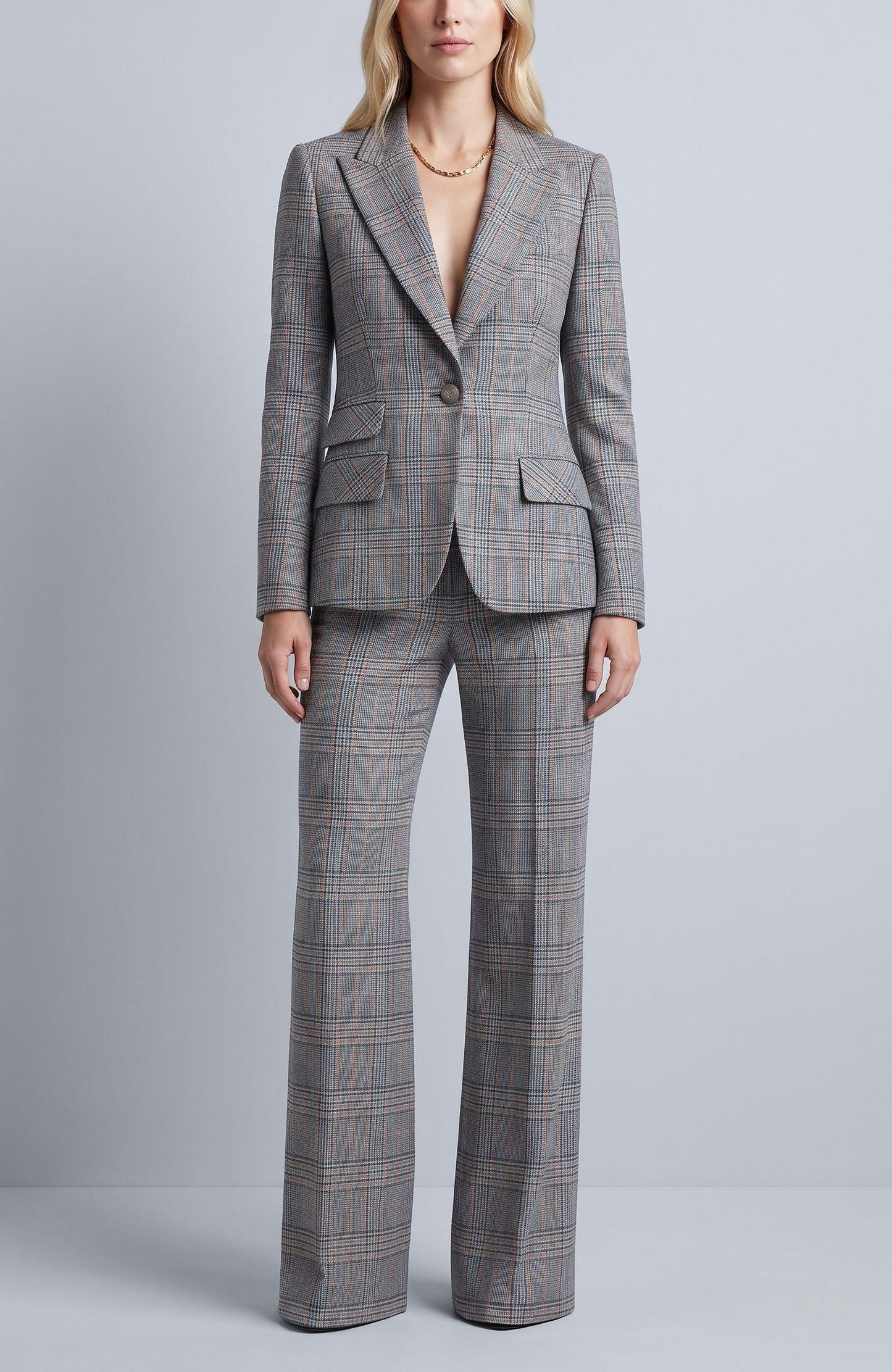peak lapel jackets plaid red