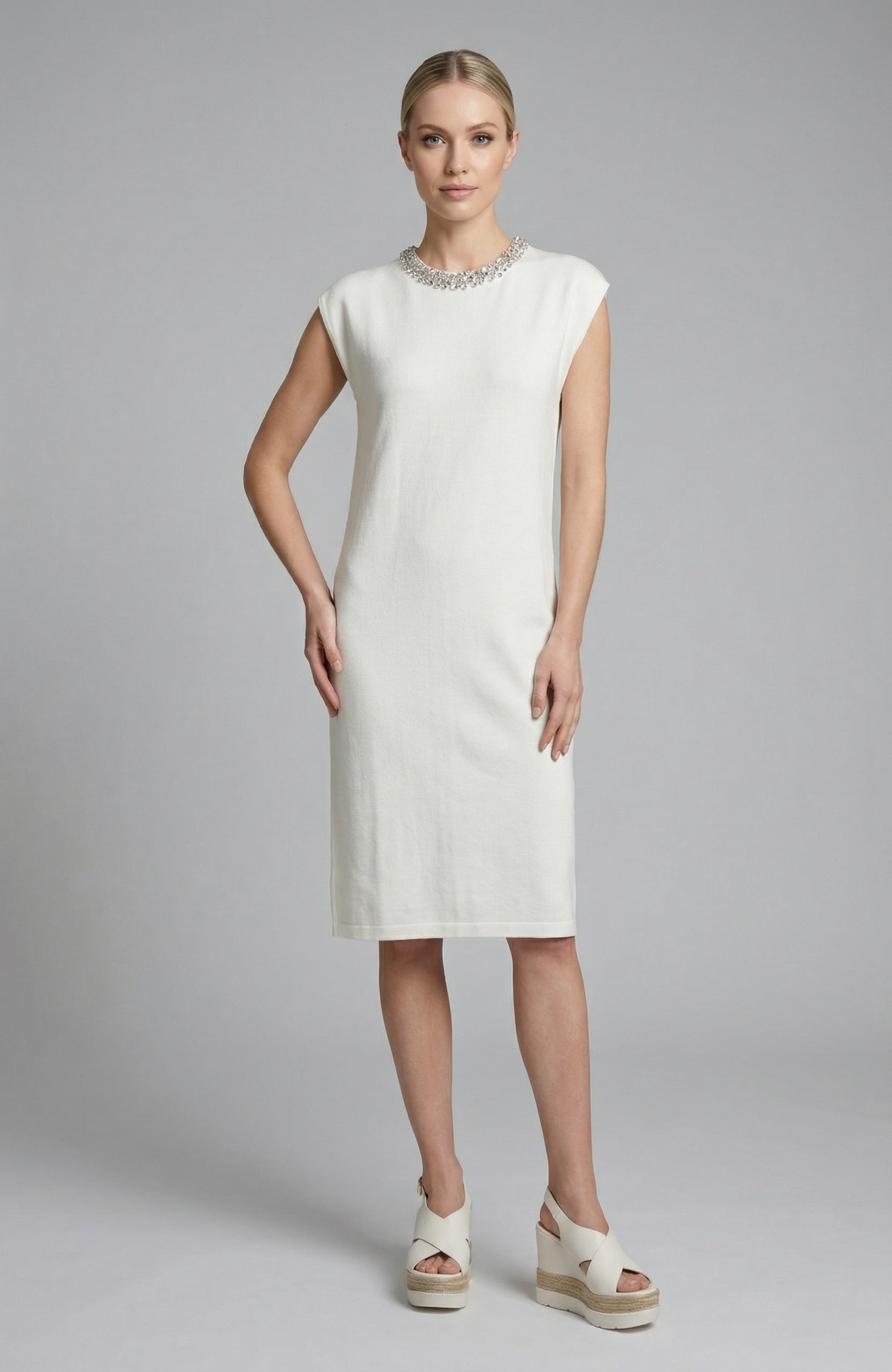 Diamante Neck Sheath