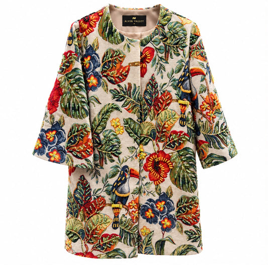 Woven Jacquard Coat