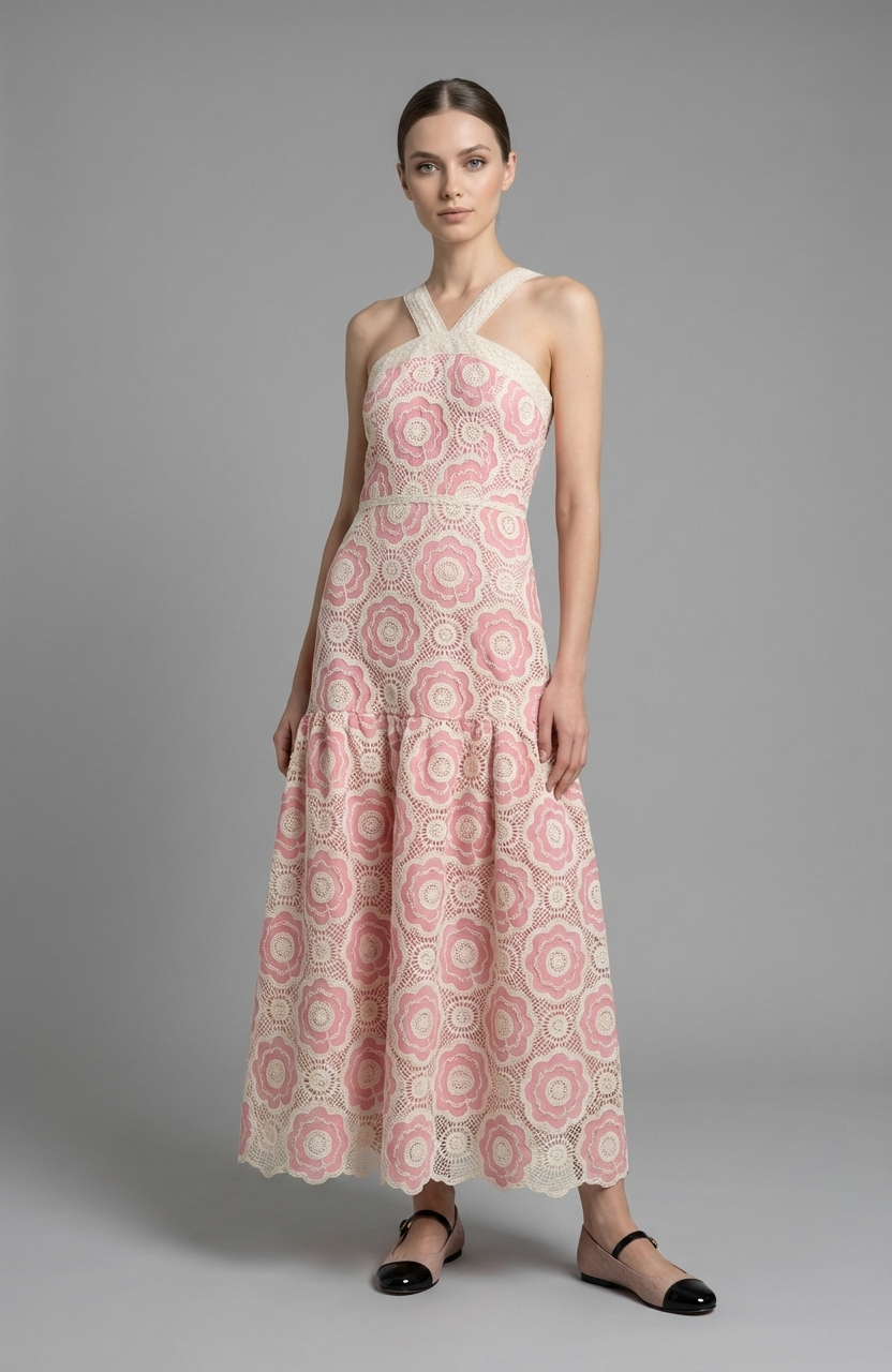 Sunshine Lace Maxi Dress