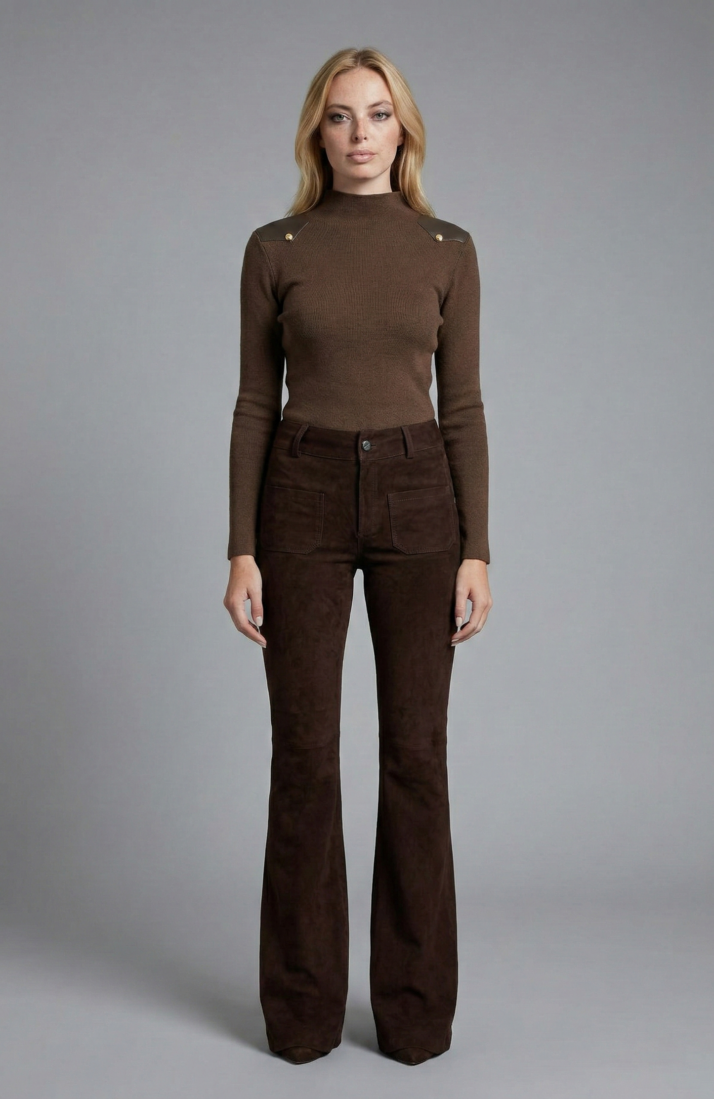 DOYENNE LEATHER/SUEDE JEANS