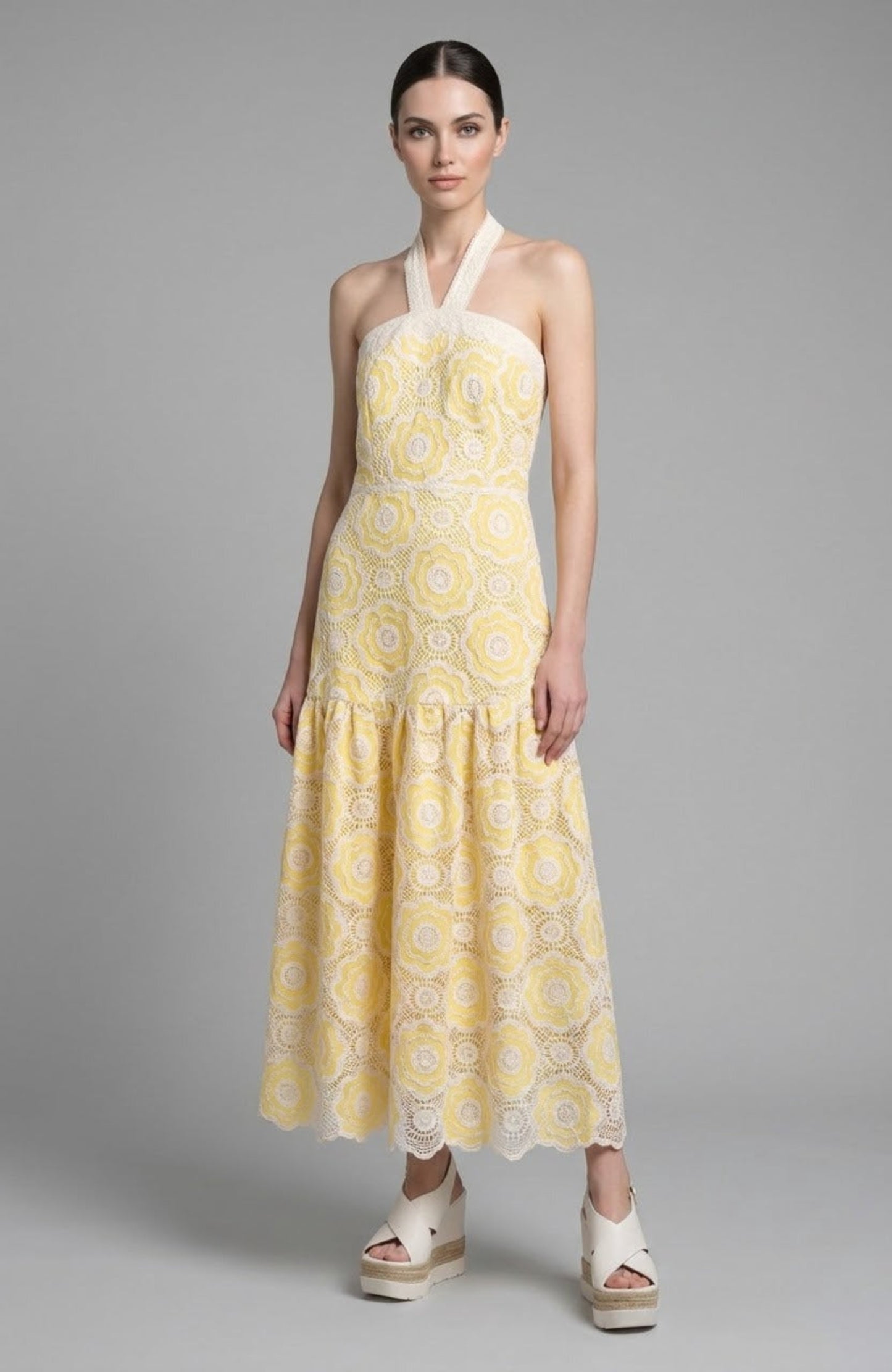 Sunshine Lace Maxi Dress