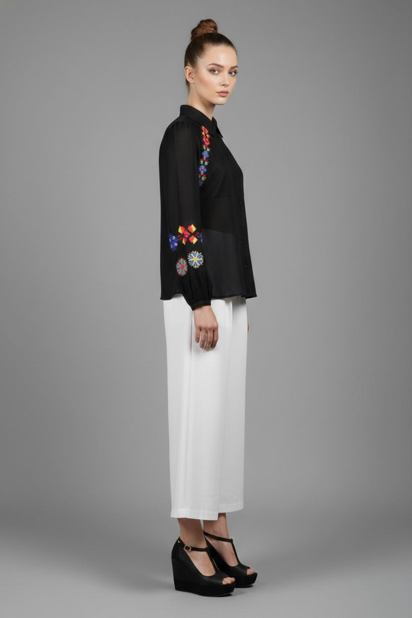 Boho Embroidered Blouse