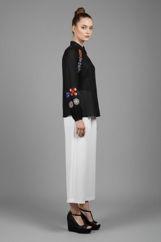 Boho Embroidered Blouse